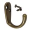 Gliderite Hardware 1-3/4 in. Antique Brass Small Coat Hook, 5PK 7005-AB-5 - alternate 1